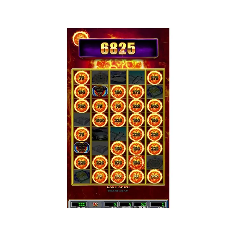 Vertical fire ball lol magnate 2 in 1 coin game machine WMS550 POG game board factory