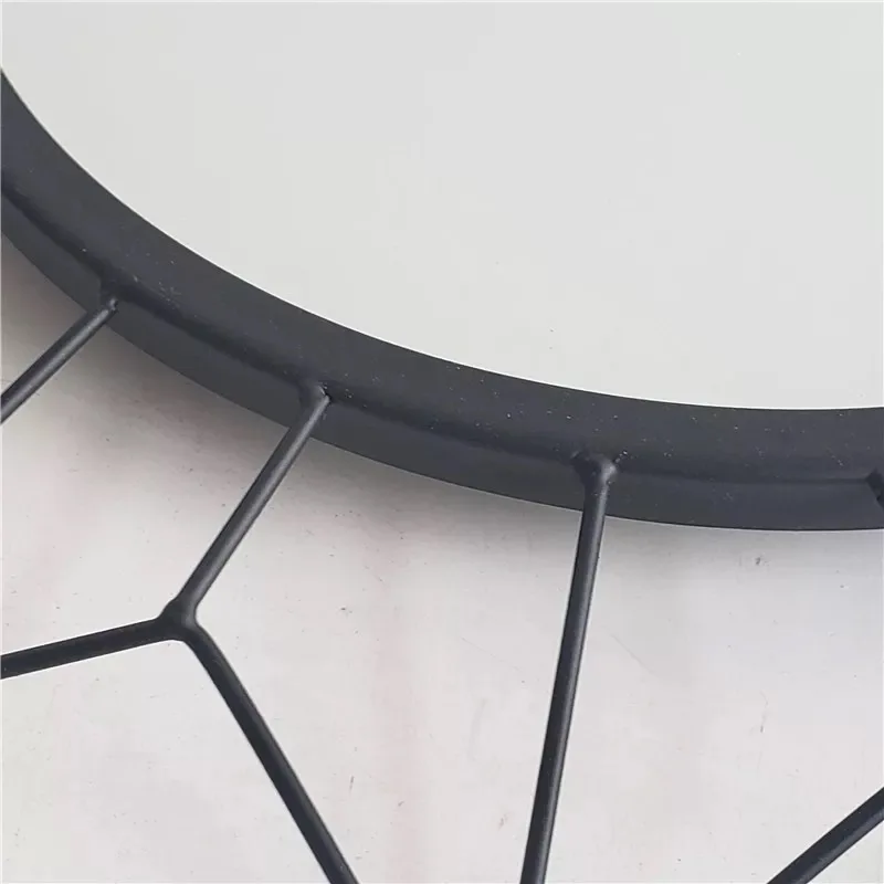 Wholesale Nordic Luxury Round Metal Mirror Frame Livingroom Furniture Antique Modern Bathroom Glass Decorative Framed Mirror