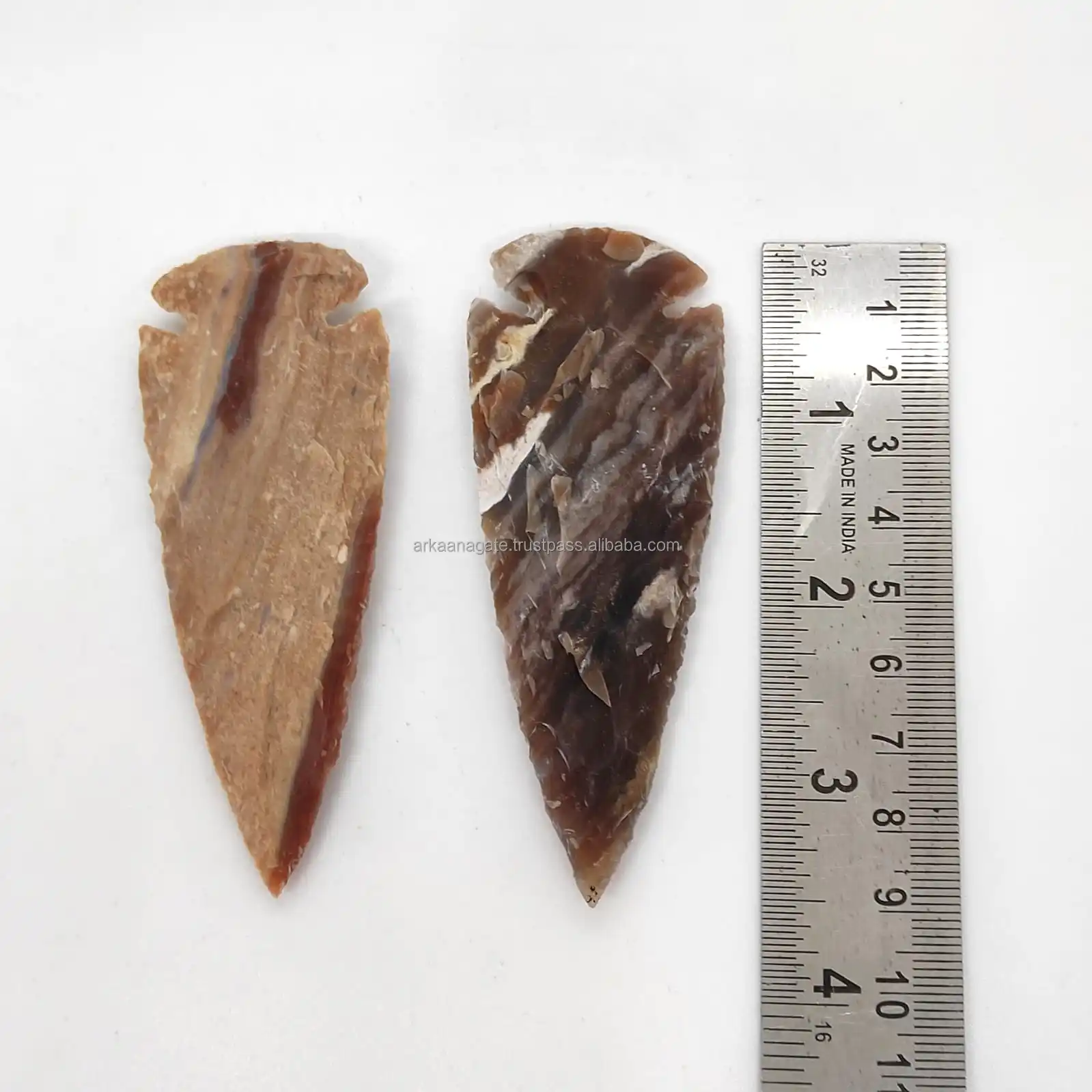 Wholesaler Fancy Jasper Arrowhead Point Spearhead Points chakra crystals healing For Sale