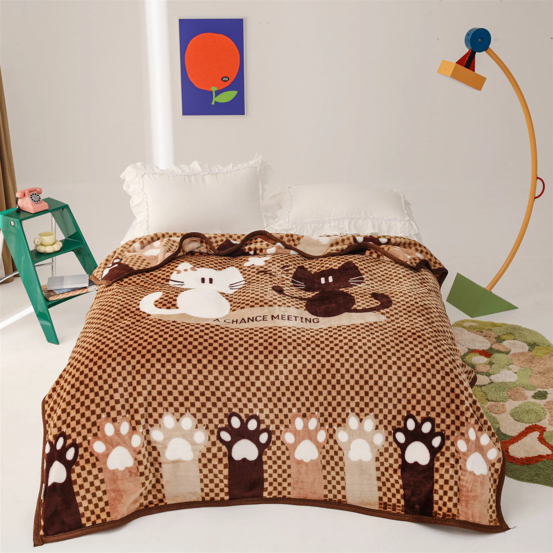 New autumn and winter Raschel blanket, office nap blanket, air conditioning blanket cover blanket single and double blanket