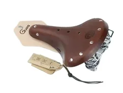 Gyes GS-08 Mountain Bike Saddle MTB Bicycle Retro Genuine Cowhide cushion Handmade Seat