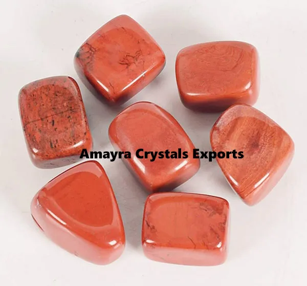 Gemstone  Natural RED Jespar Tumble Stone  Natural Crystals Handmade Tumbled Stone Wholesale  Amayra Crystals Exports