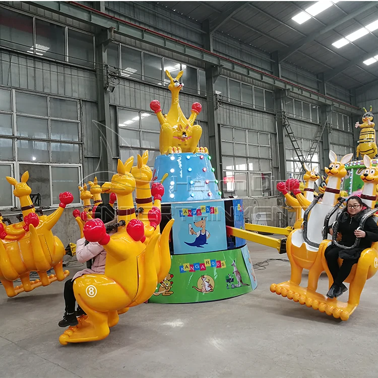 Kiddie indoor outdoor funfair playground kangaroo ride kangaroo jumping machine price
