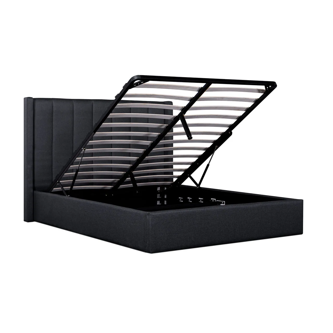 Bedroom Furniture Hot Selling Queen Size King size Gas Lift Storage Fabric Upholstery Bed