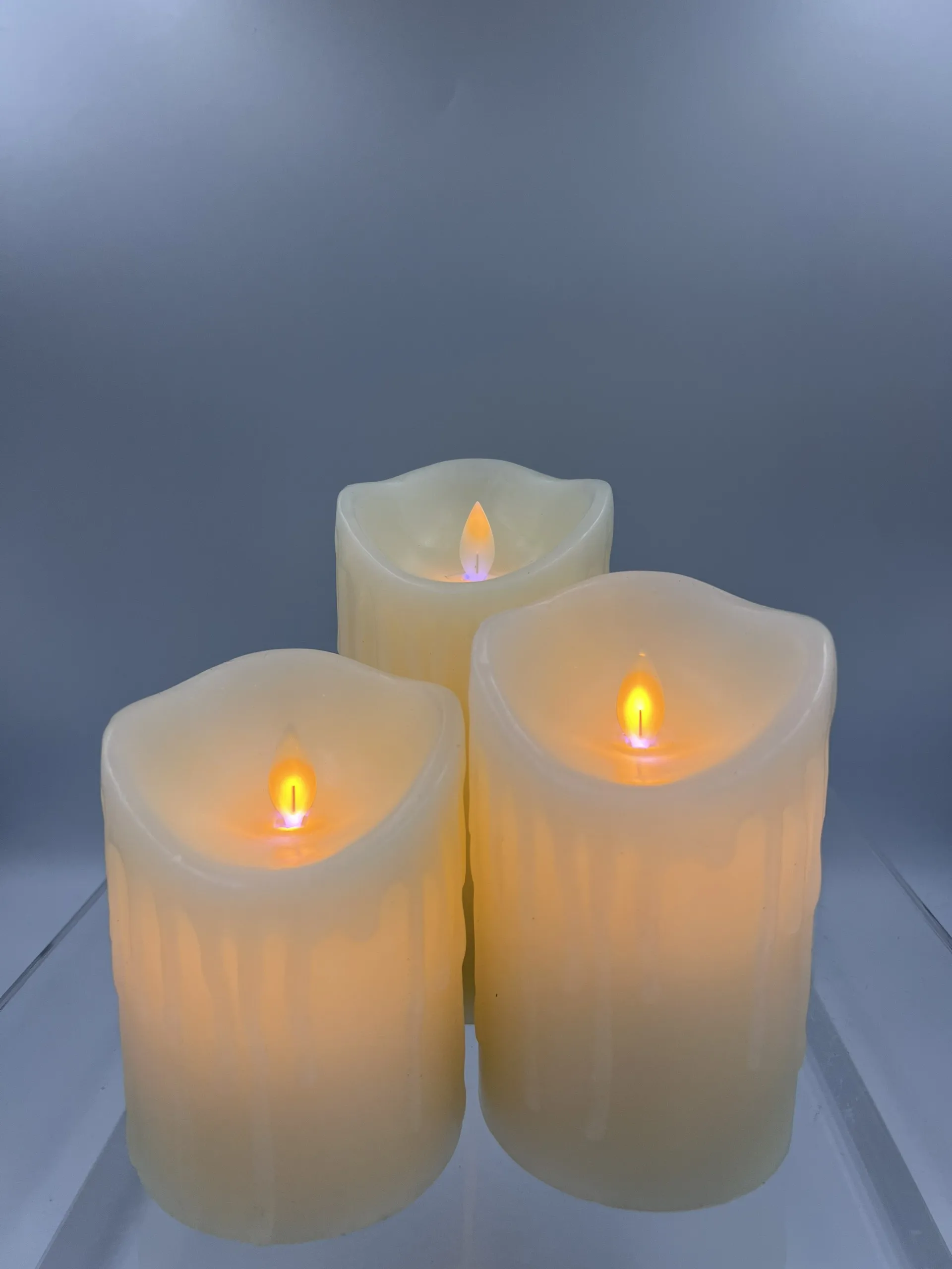 Party decoration - light up electronic candles -  Green plastic candle battery flickering Led candle - Vietnam High quality