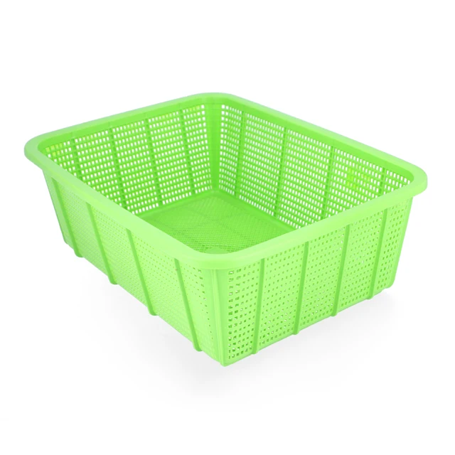 Large Plastic and Cloth Basket with Handles Rainbow Storage Accessories for Home Kitchen & Laundry