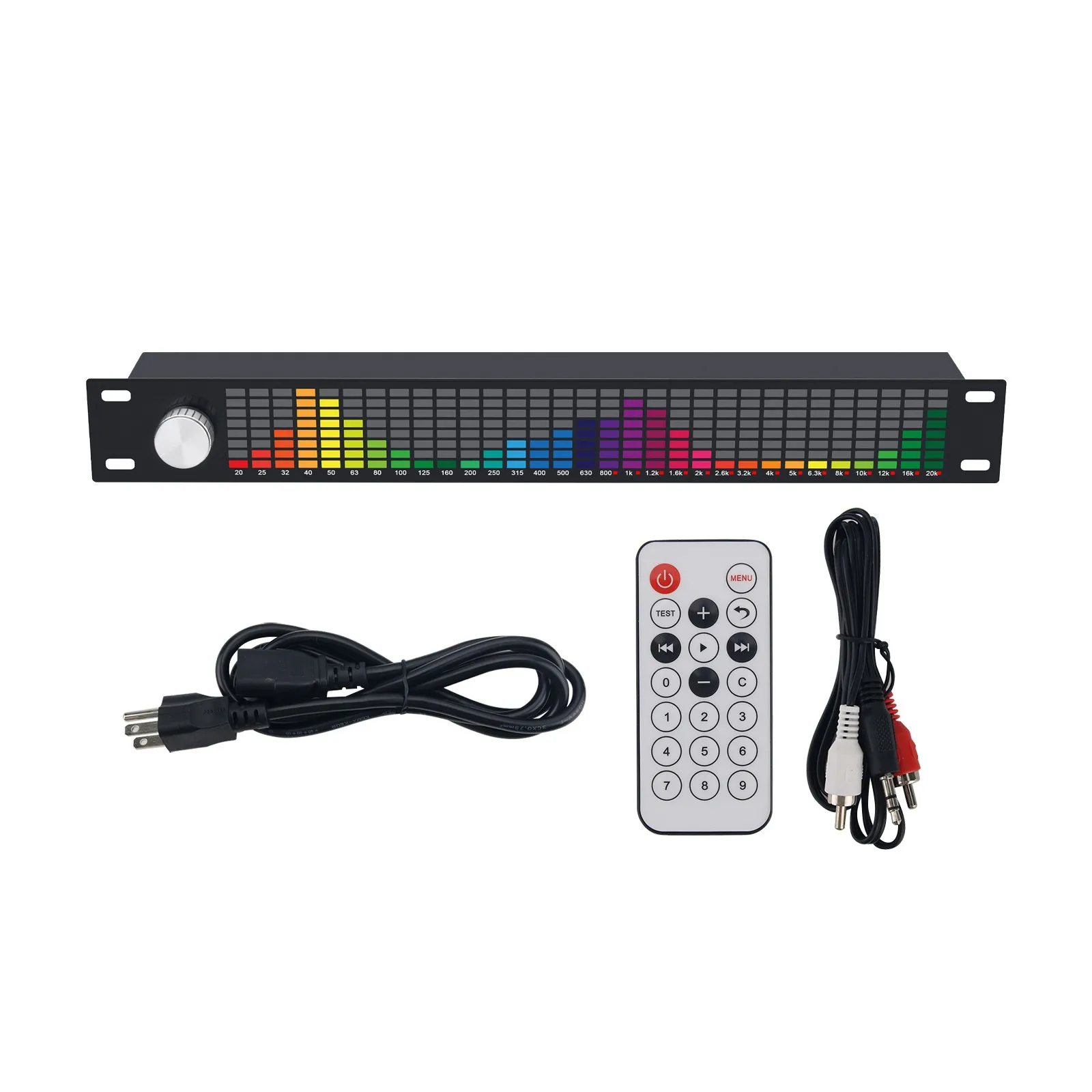 31-Band Music Spectrum Display 15-Band Digital Equalizer with Remote for Home Stage KTV Performance