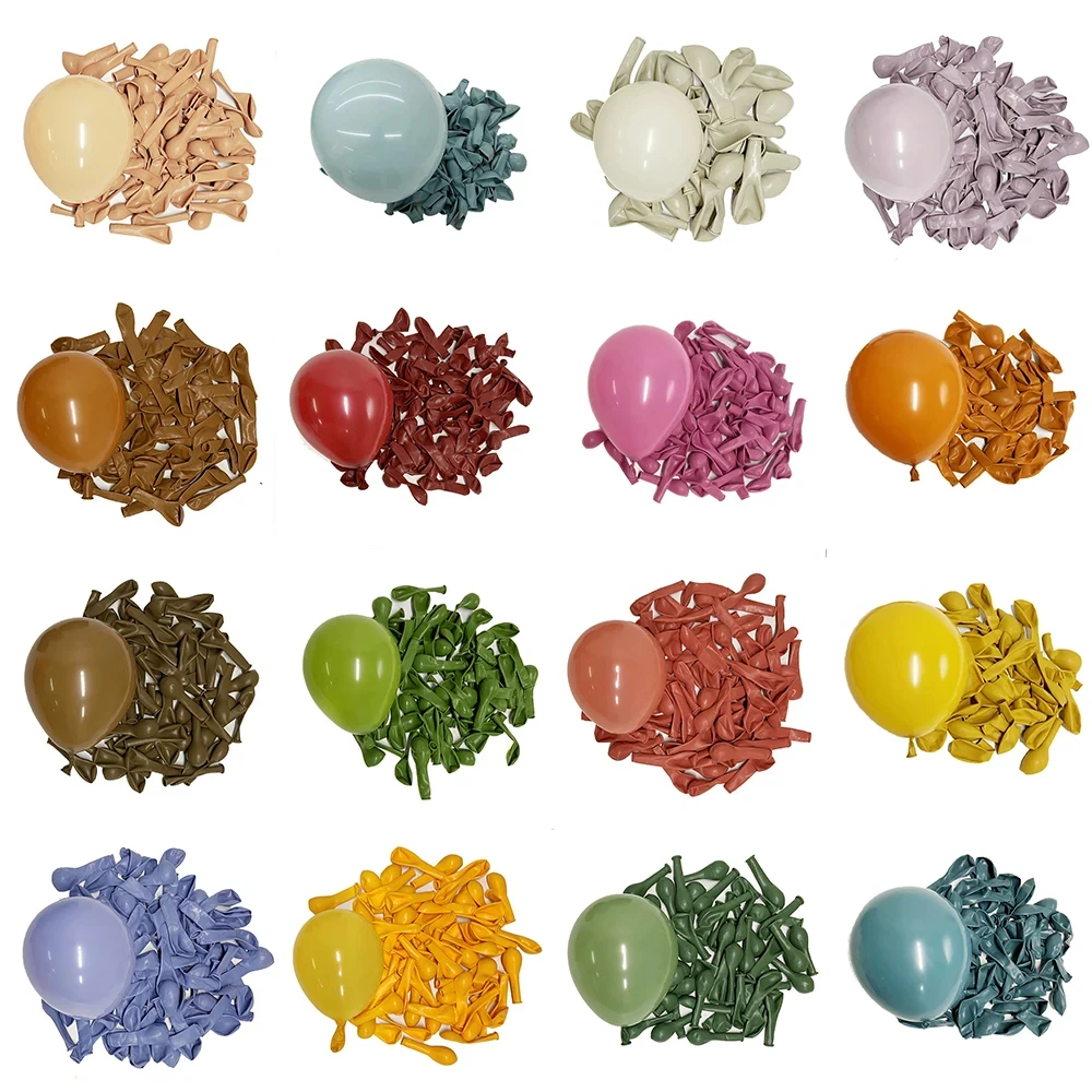 Factory Direct 5/10/12/18 Inch Retro Color Latex Balloon Vintage Latex Round Ballon For Birthday Wedding Party Globos Decoration