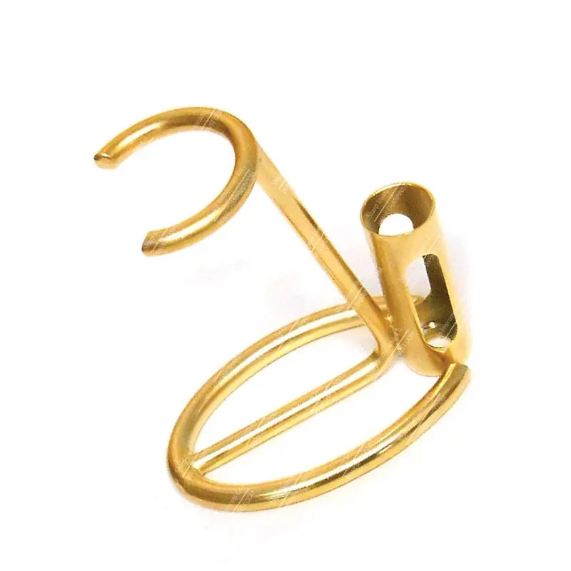Omega 27mm Gold Shaving Brush and Razor Stand