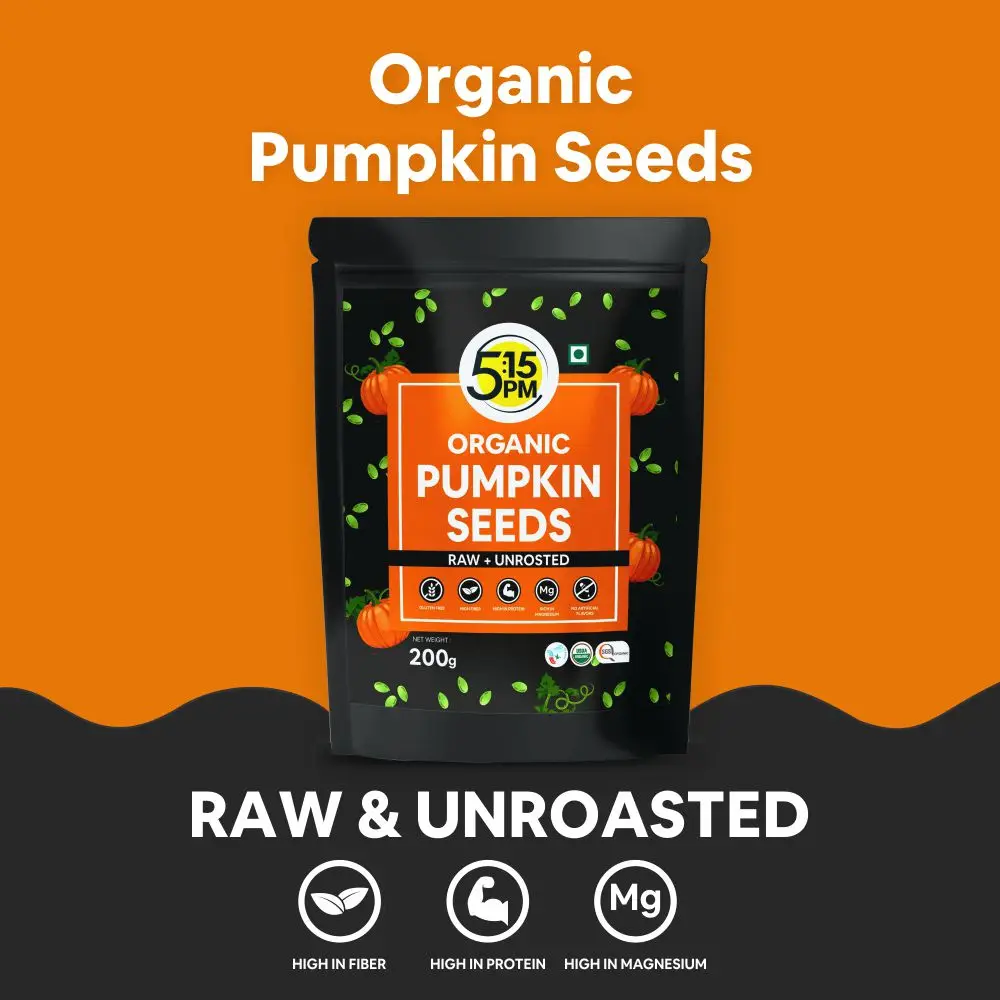 Organic Pumpkin Seeds 200gm | Raw Pumpkin Seeds for eating |Immunity Booster Seeds | 100% Organic, Pure, Natural & Unroasted See