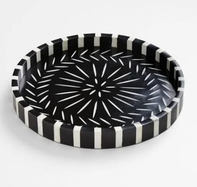 Indian Export Quality Wooden Serving Tray for Wedding Use Serving Dishes Available at Wholesale Price