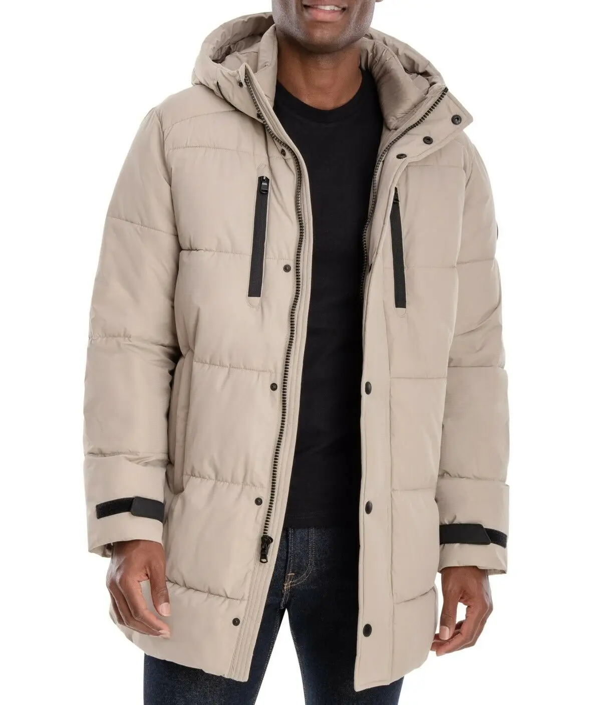 Wholesale High Quality Custom Logo Two Piece Suits Solid Color Plain Hoodie jacket bubble plain custom printed jacket