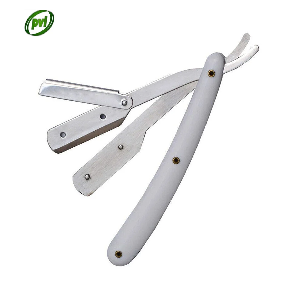 Wholesale Barber Straight Edge Shaving Razor Matte Black Finish Stainless Steel Hair Shaving Razors