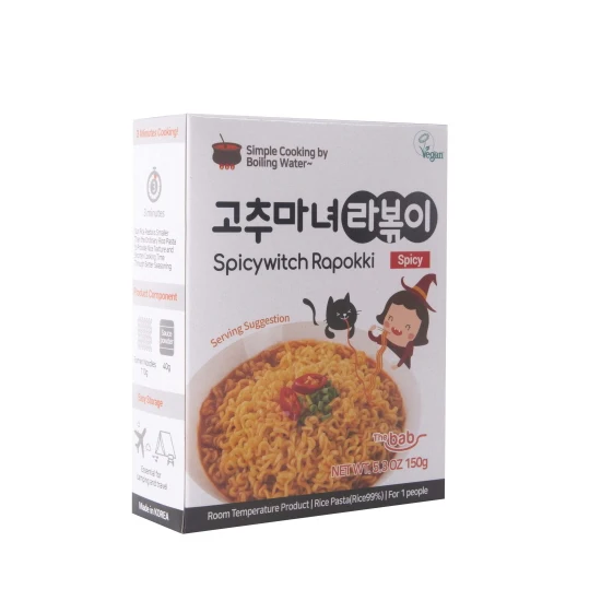 Spicy Witch Rapokki Spicy 150g Premium Quality Tteokbokki Topokki Spicy Salty Sweet Good Popular Korean Food Best Seller 2023