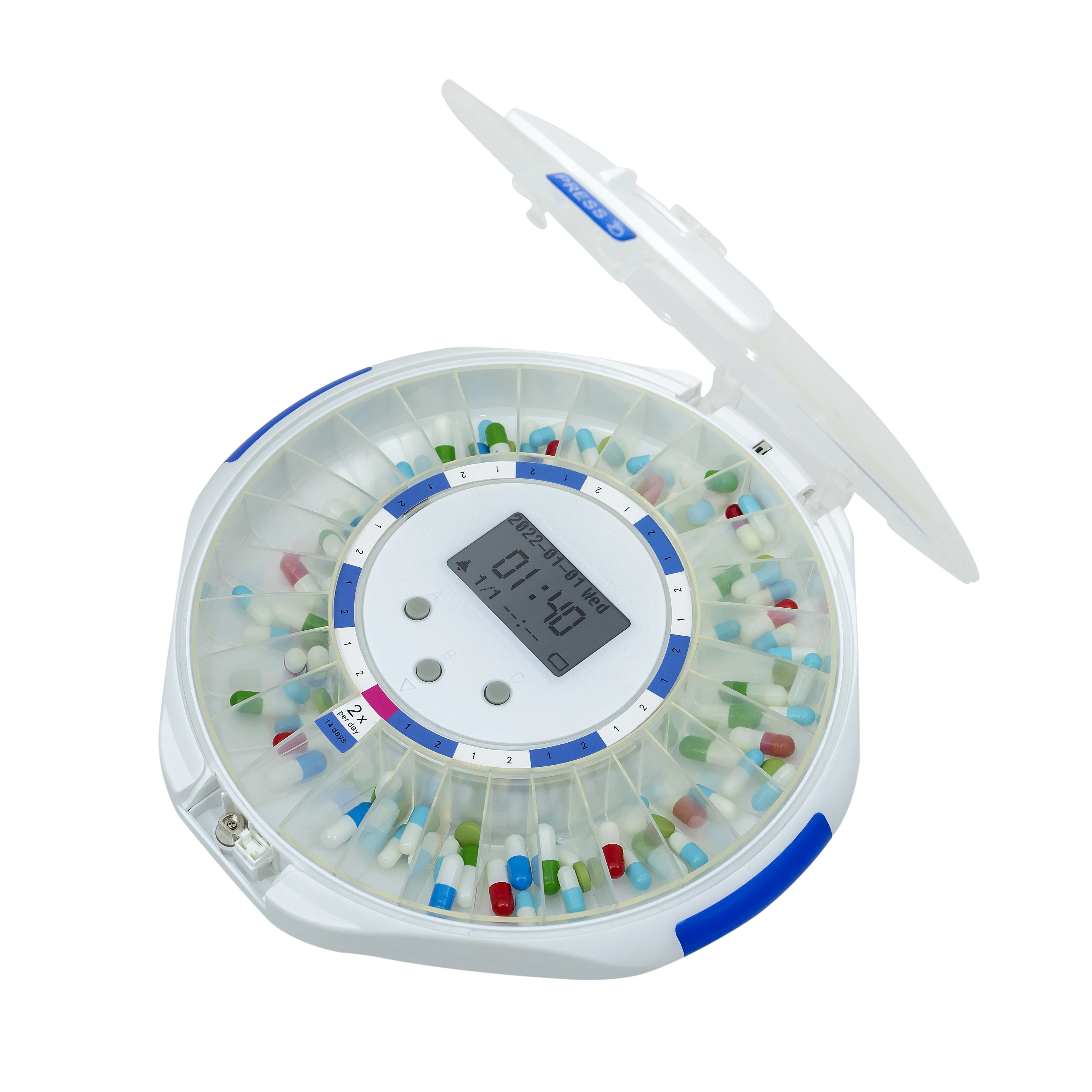 OEM ZOOMCARE M128 28-дневный умный электронный дозатор лекарств автоматический таблеток с сигнализацией