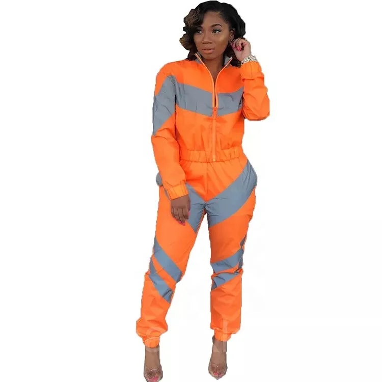 Wholesale Reflective Nylon Tracksuit For Women