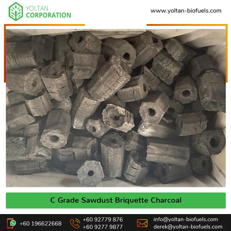 Experts in Selling Top Notch Quality Machine-Made Charcoal C Grade Sawdust Briquette Charcoal from Malaysia