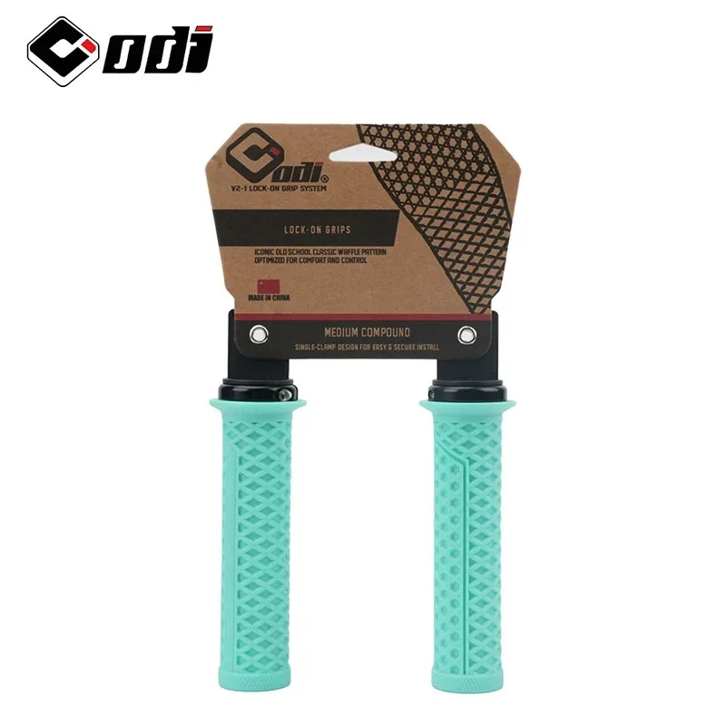 ODI Silicone Handlebar Grips Self-lock Shock Absorbing Bicycle Handles Cover Non-slip BMX DH Bike Grip Ergonomic Rubber Grips