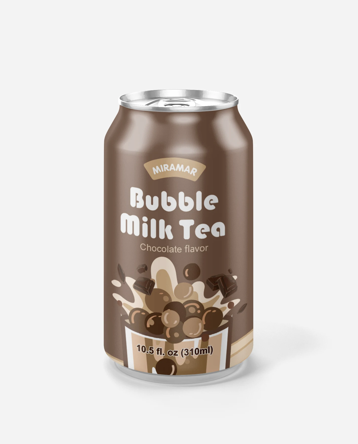 Konjac bubble milk tea- Chocolate  330 TIN CAN