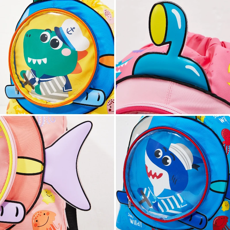 KOCOTREE Good Quality Kids Cartoon Printing Waterproof Wet And Dry Separation Swimming Bags