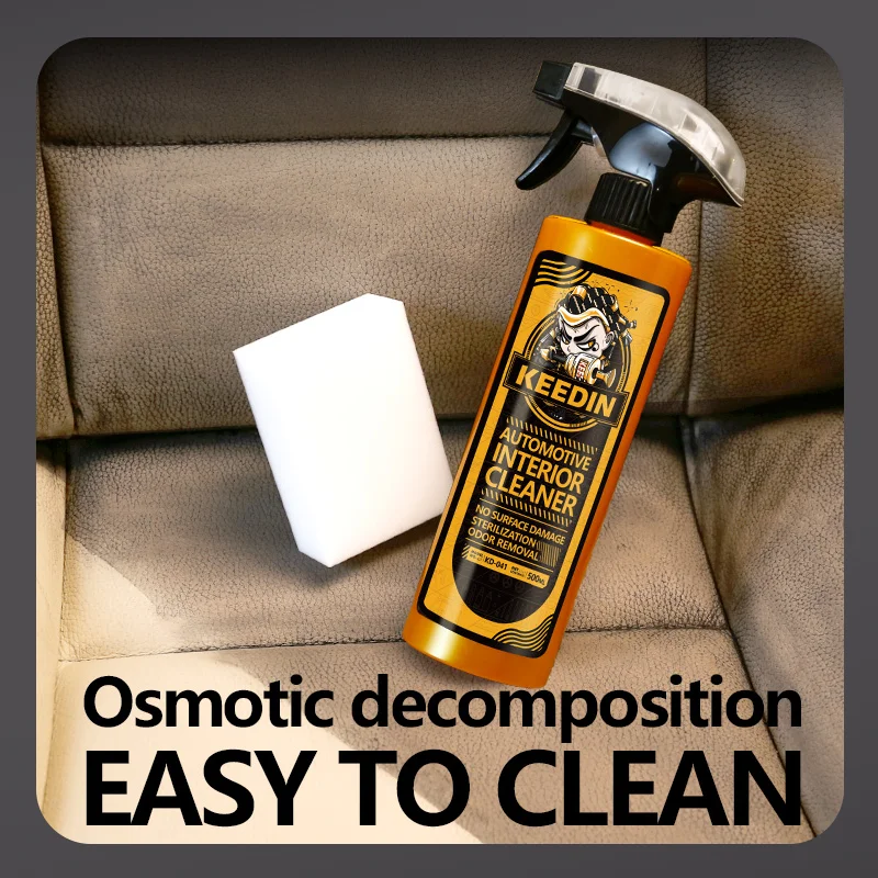 KD-041 Automotive Interior Leather Sofa Seats Cleaner Spray Leather Polishing Restoration Car Cleaning Liquid