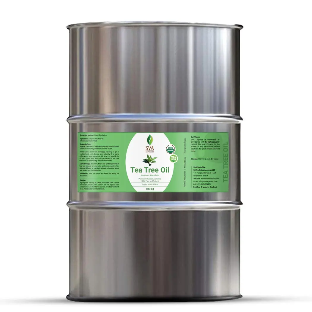 Bulk Wholesale Organic Tea Tree Pure Natural Essential Oil for Skin Care and Aromatherapy Indian manufacturer Cold Pressed Oil