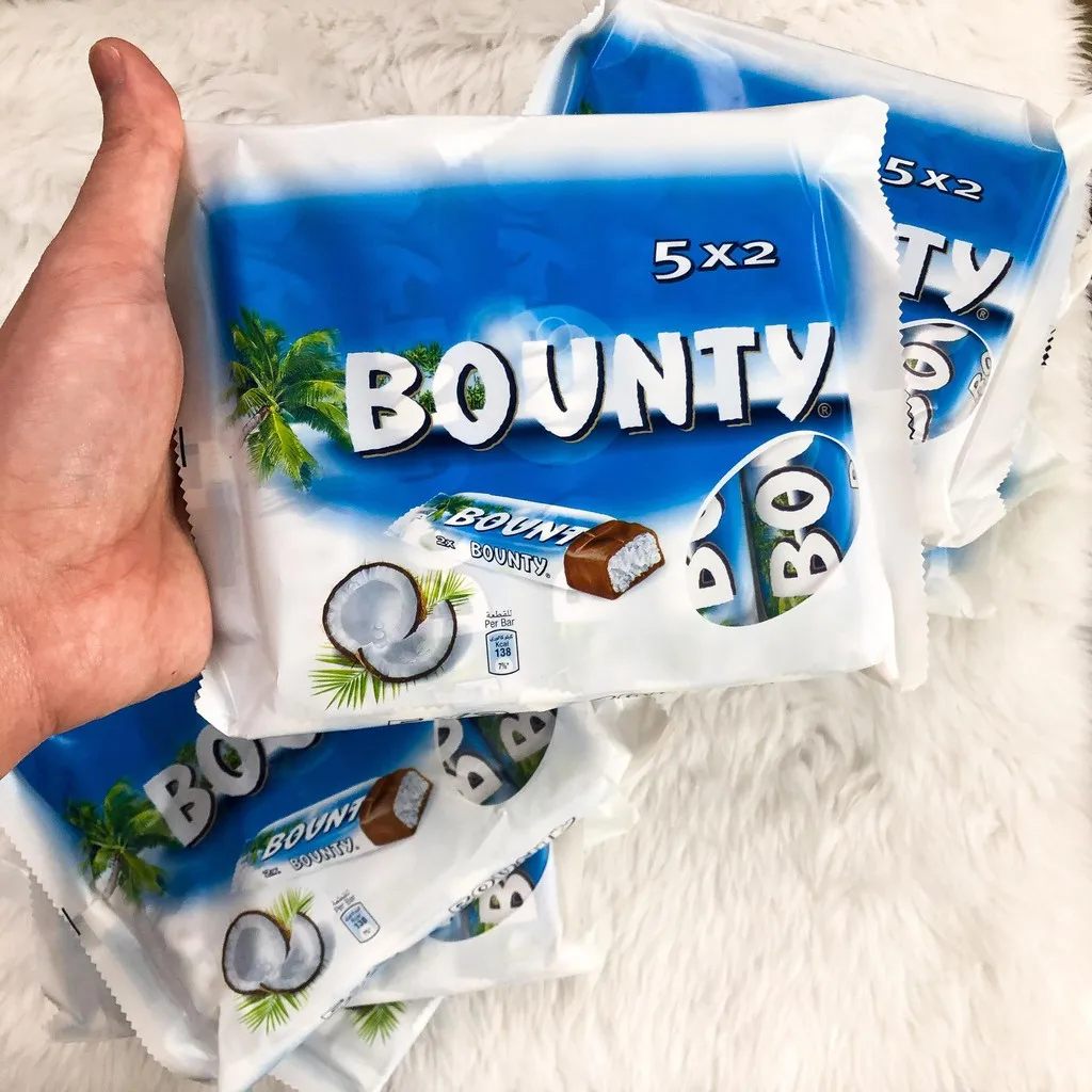 Highest Sales Bounty Coconut Chocolate 57 Gr MILK CHOCOLATE Bar Vacuum Pack 0.057 Kg from NL Brown Solid with 12 Months Shelf Li