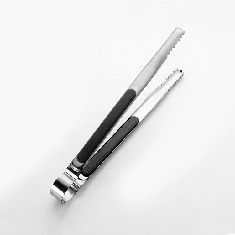 High quality serving BBQ tong for Barbecue Grilling Metal Food Cooking Tongs with Non-Slip handle for Resistant