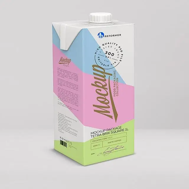 Long Life UHT Milk 1.5% fat for supermarket