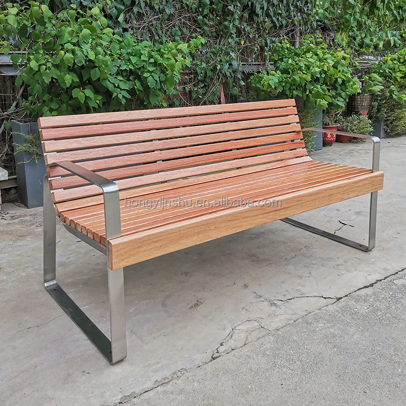 New arrival stainless steel bench seat metal street furniture outdoor patio bench for park