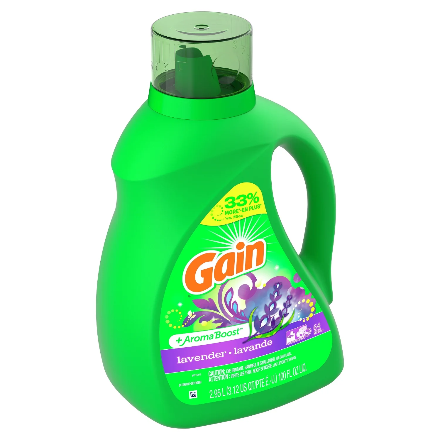 Gain + Aroma Boost жидкое стиральное средство для стирки оригинальный аромат 107 нагрузки 154 унц