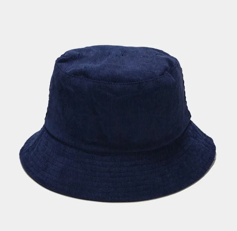 Wholesale Unisex Custom Embroidery Logo Cotton Travel Solid Outdoor Flat Top Wide Brim Kids Fisherman Bucket Hat