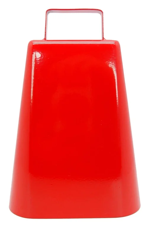 Factory Direct Metal Sports Events Square Clapper Ring Loud Chimes Cowbells Painted Cow Bells