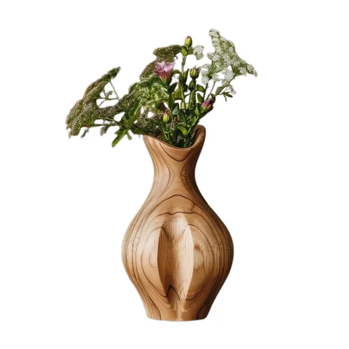 New Arrival Golden Color Medium Size Flower Vases Of Best  Design Top Quality  Decorative With The Sizes  23x16x16 Cm