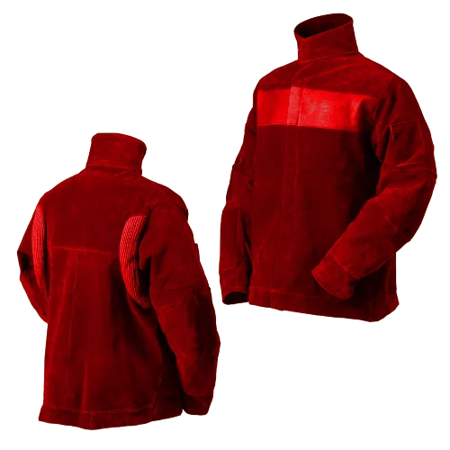 Cowhide Split Leather Safety Wear Heat Resistant Flame and Spark Welding Jacket Welding Suit for Industrial Work Protection