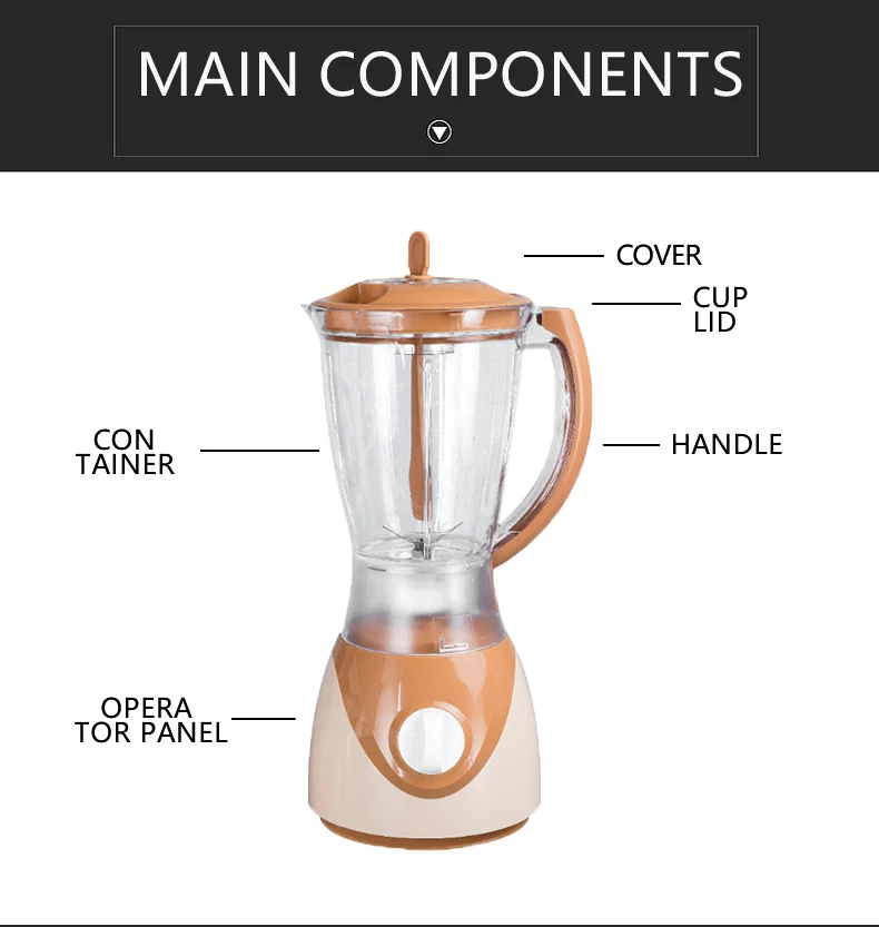 Wholesale price kitchen multifunctional home using food processor portable mixer electric blender Unbreakable juice blender