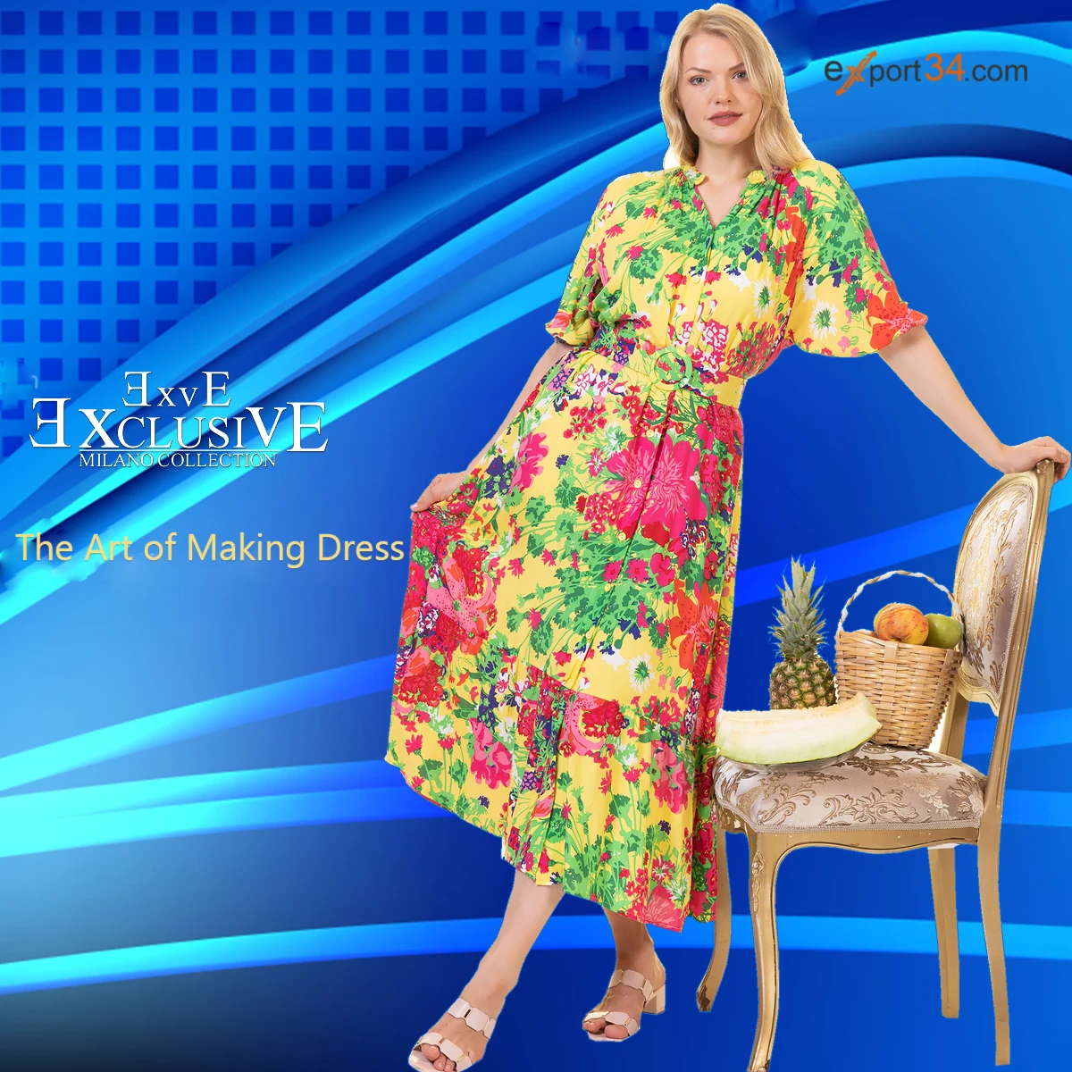 Beige Wall Print Strech Women Dress womens dresses