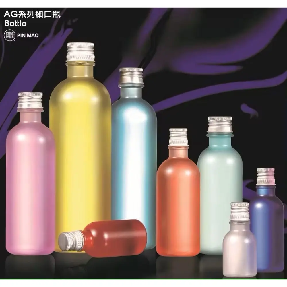 AG Series 30ml-150ml Plastic Beauty Bottles with Aluminium Cap Pump for Cosmetics Haircare Packaging Jars