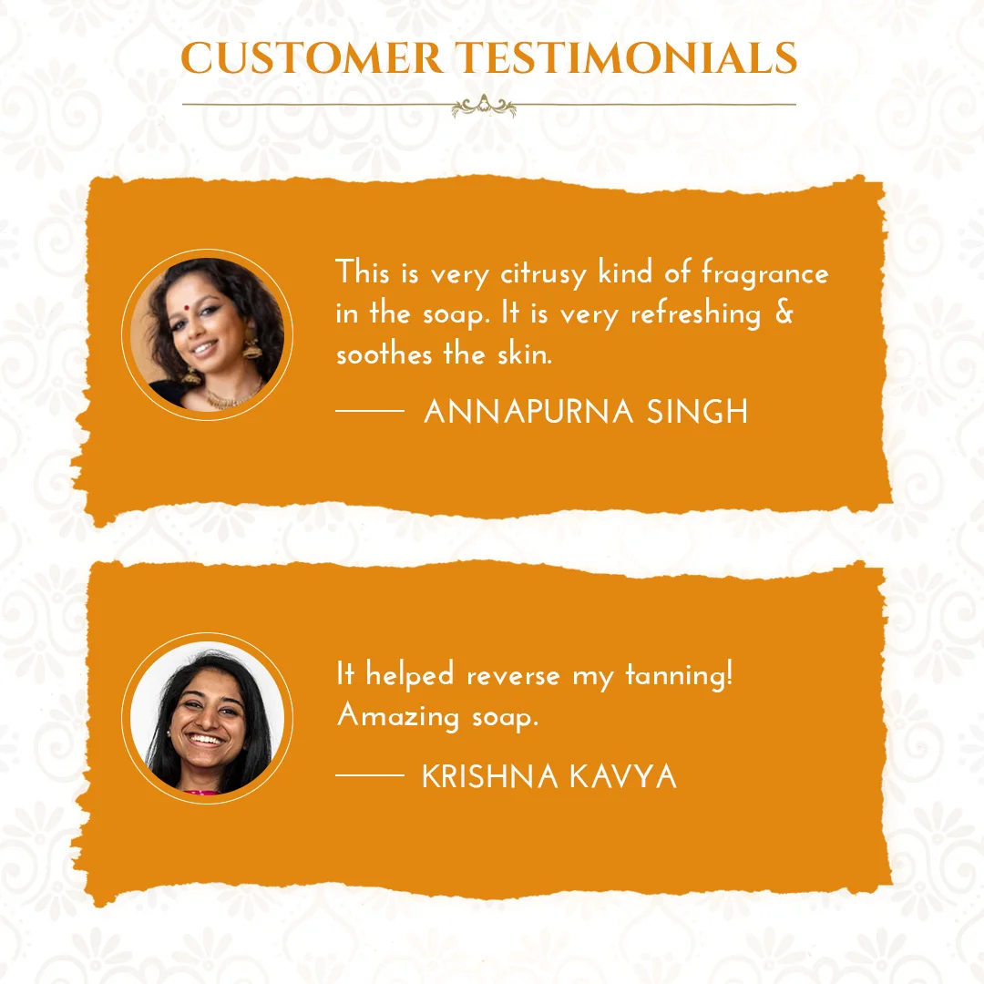 Khadi Essentials Vitamin C Herbal Handmade Bathing Soap for Nourishing Anti-Pigmentation & Glowing Skin Low Prices