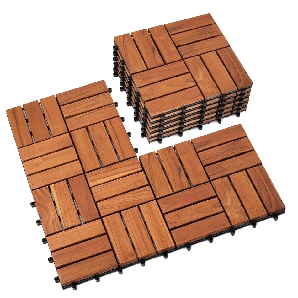 Best selling Outdoor Decking tile -  Interlocking Decking Tiles , Floor Tile, Water Resistant Patio Deck Tiles from Vietnam