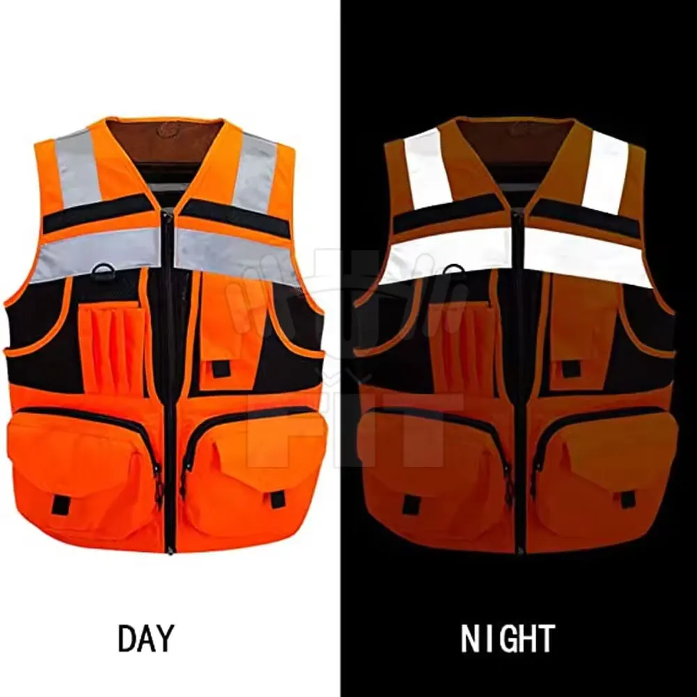 Professional Manufacturer Hi Vis Reflective Safety Vest Construction Safety Vest High Visibility Work