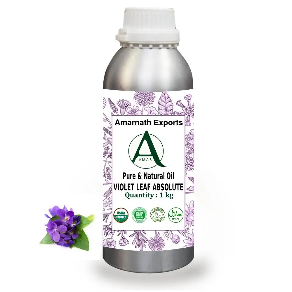 Buy Bulk Violet Leaf Absolute Oil Wholesale price from india largest manufacture Amarnath Exports Organic Violet Leaf Oil
