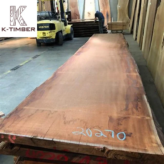 Sipo Slab Log Hardwood Kiaat Wood Board Wood Pallets Wooden Timber Slabs Board Lumber Log Construction Materials K-Timber