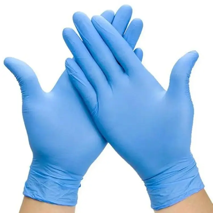 Wholesale nitrile gloves 9 inches barber tattoo shop beauty pink glove custom box powder free black nitrile gloves
