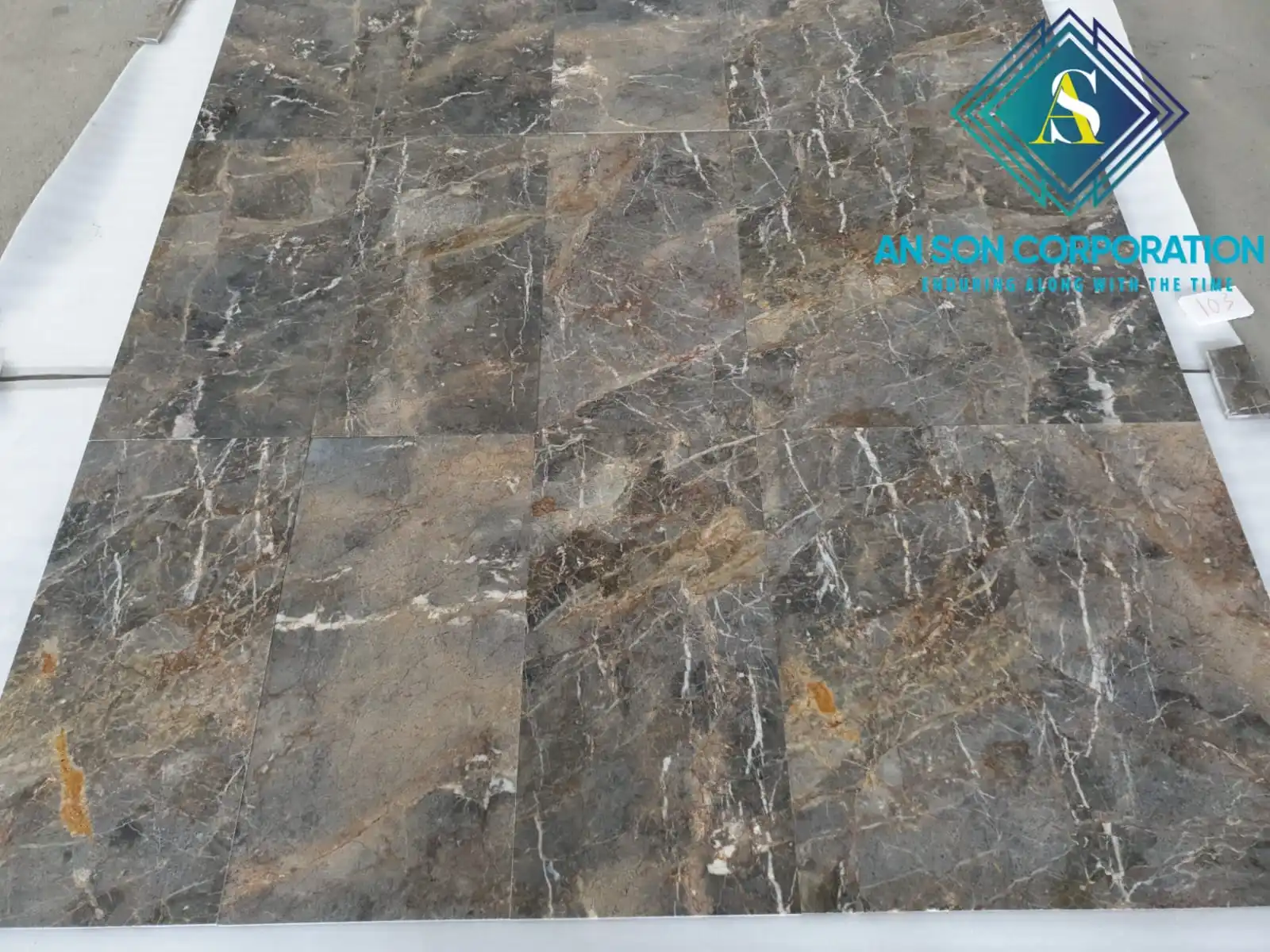 Polished Surface Golden Coffee Marble Tiles From Manufacturer And Direct Exporter Of Marble