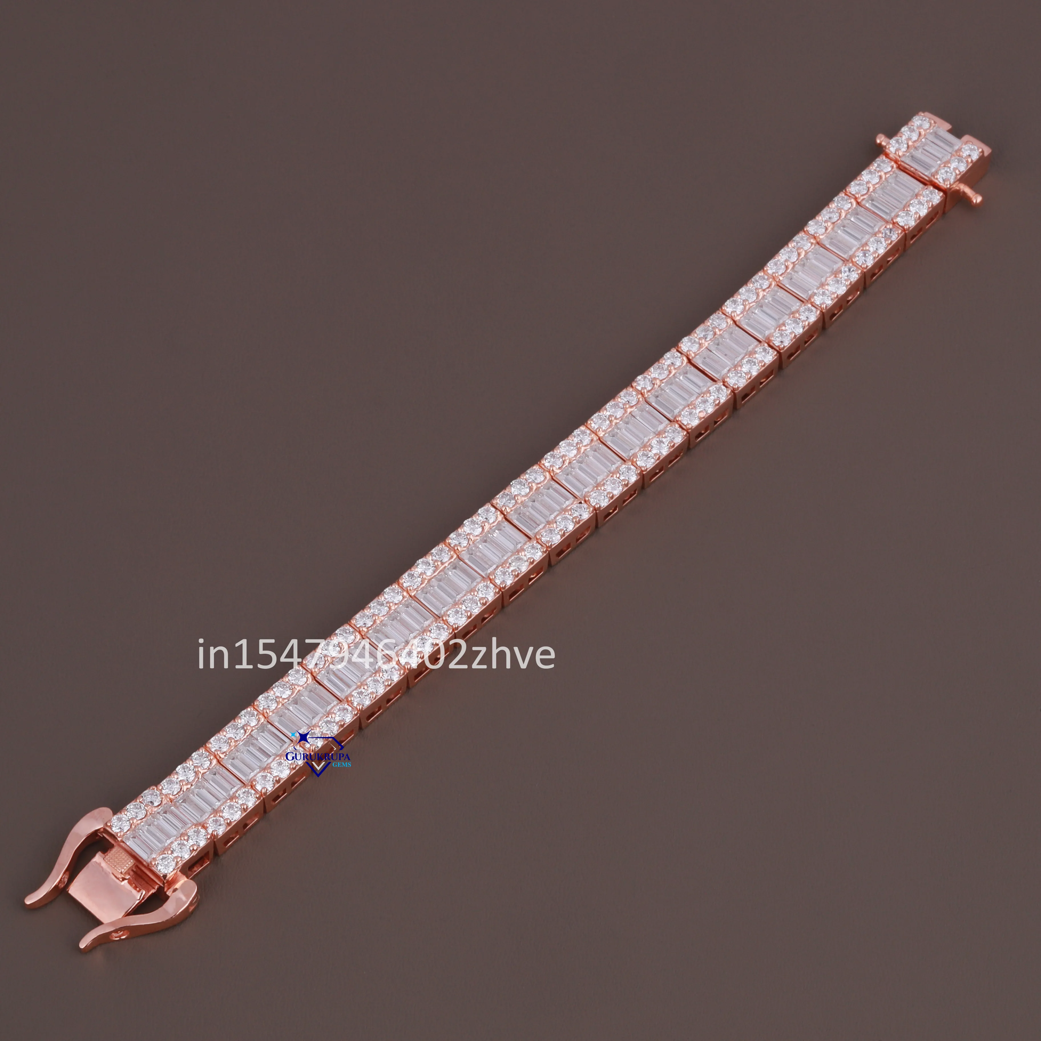 Premium Collection 925 Sterling Silver Moissanite Diamond Bracelet Unique Design Women Classic Rose Gold Lover Pattern Parties