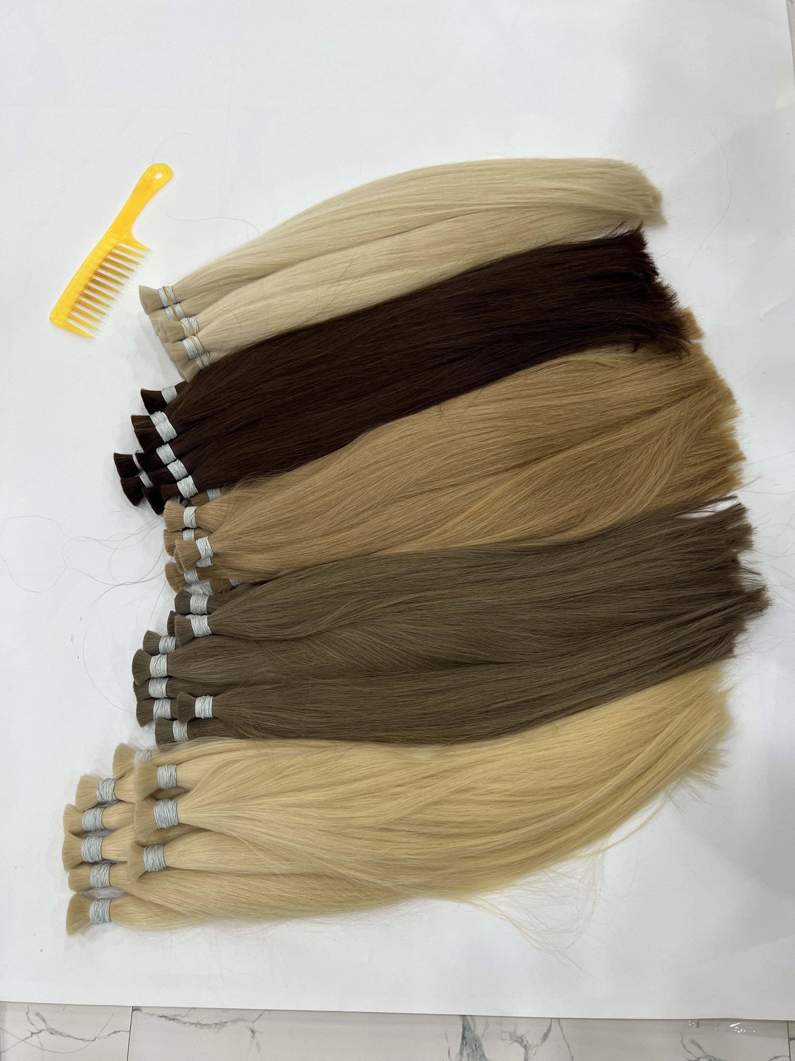 Blonde Color Hair Vietnam Bulk Hair Blond Human Hair Cabelo Humano