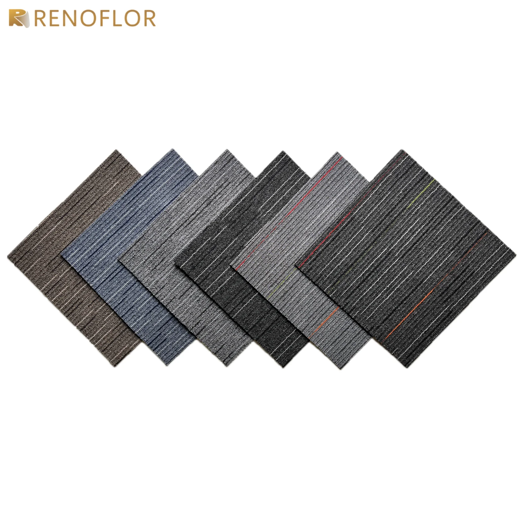 Commercial Waterproof Carpet Floor Office Nylon Polypropylene Sublimation Plain 50x50 square carpet tiles