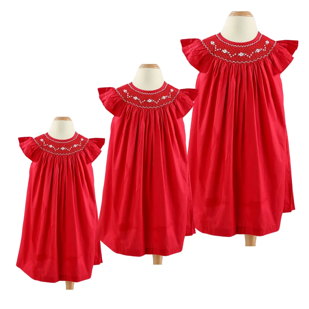 Christmas Party Girls Dresses Girl Prince Baby Dress Smocked Kids Hot Product Short Sleeve Casual New Sequins ODM OEM
