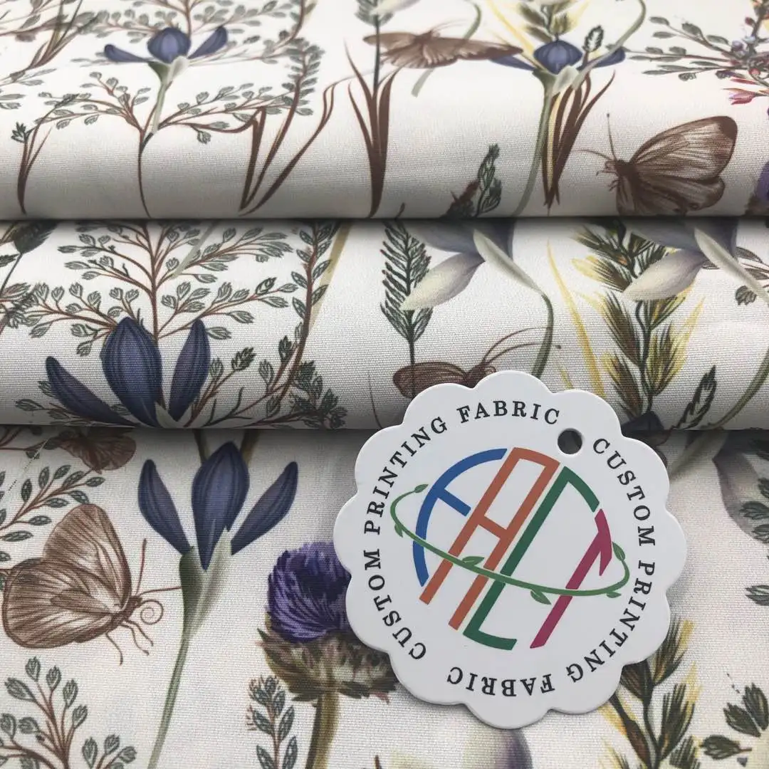 Printed breathable TPU laminated nylon taslan jacket fabric